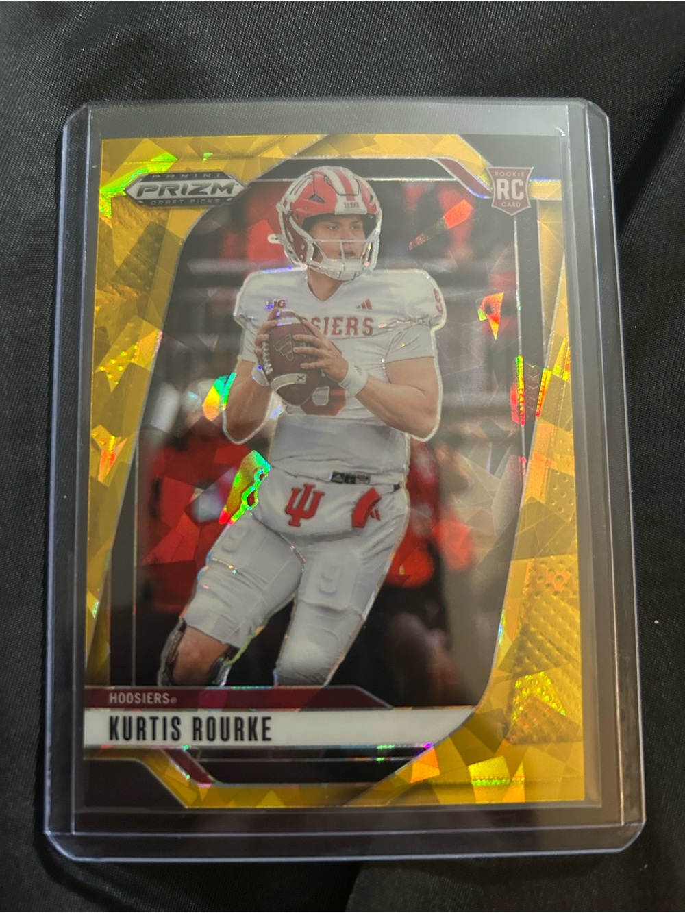 Panini Gold Prizm Kurtis Rourke Rookie Card - White/Red